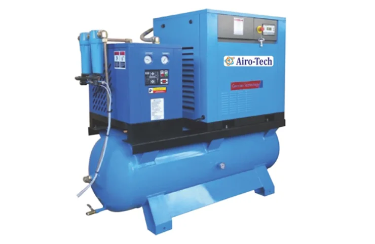 Rotary Screw Type Tank Mounted Air Compressor Manufacturers Vasai, Mumbai